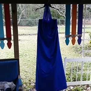 Dark blue formal gown